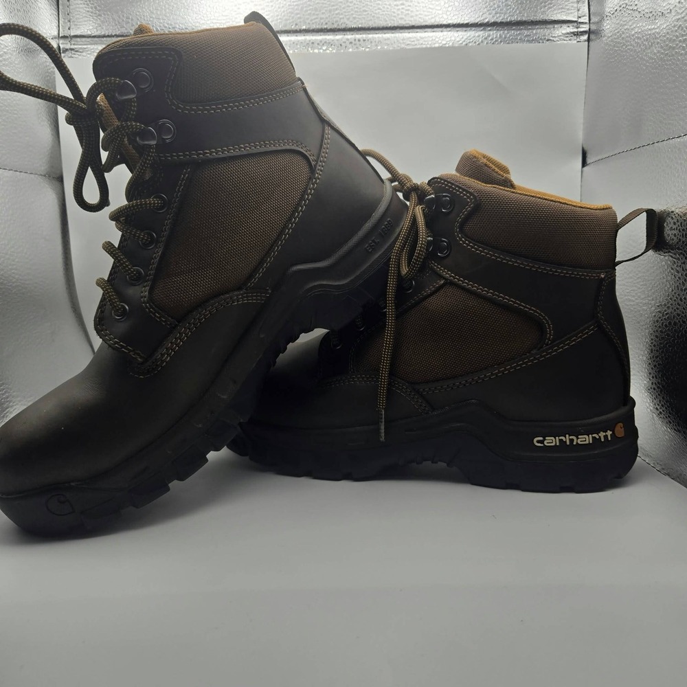 Carhartt Mens CMF6284 Rugged Flex 6 Inch Composite Toe Work Boots Brown Size 9 W